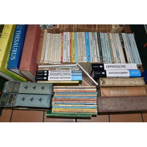 425 - THREE BOXES OF BOOKS containing over 190 miscellaneous titles in hardback and paperback formats (inc... 