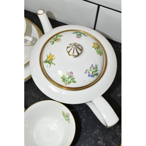 433 - BOXED ROYAL WORCESTER L'ATELIER ART EDITIONS 'THE WILD FLOWERS OF BRITAIN WEDDING TEA SET', to celeb... 