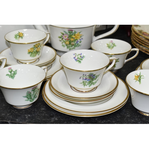 433 - BOXED ROYAL WORCESTER L'ATELIER ART EDITIONS 'THE WILD FLOWERS OF BRITAIN WEDDING TEA SET', to celeb... 