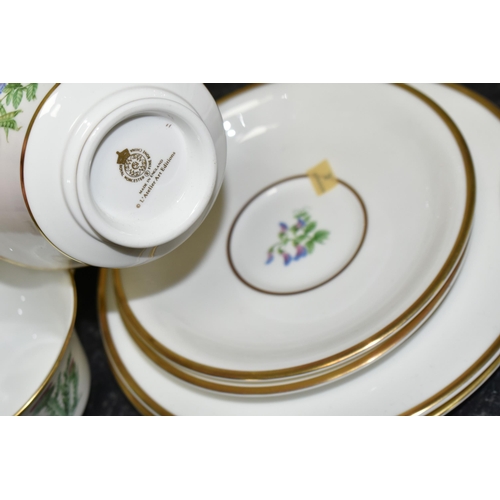 433 - BOXED ROYAL WORCESTER L'ATELIER ART EDITIONS 'THE WILD FLOWERS OF BRITAIN WEDDING TEA SET', to celeb... 