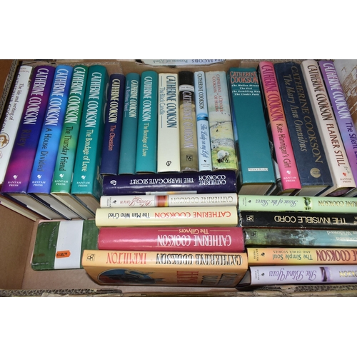 501 - FIVE BOXES OF BOOKS containing over 140 miscellaneous titles in hardback and paperback formats, subj... 