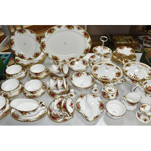 503 - ROYAL ALBERT 'OLD COUNTRY ROSES' TEA AND DINNER WARES, comprising six cups and saucers - one cup cra... 