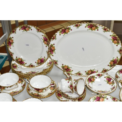 503 - ROYAL ALBERT 'OLD COUNTRY ROSES' TEA AND DINNER WARES, comprising six cups and saucers - one cup cra... 