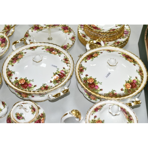 503 - ROYAL ALBERT 'OLD COUNTRY ROSES' TEA AND DINNER WARES, comprising six cups and saucers - one cup cra... 