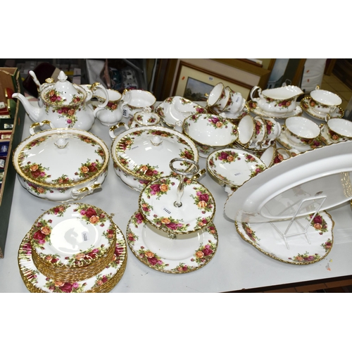 503 - ROYAL ALBERT 'OLD COUNTRY ROSES' TEA AND DINNER WARES, comprising six cups and saucers - one cup cra... 