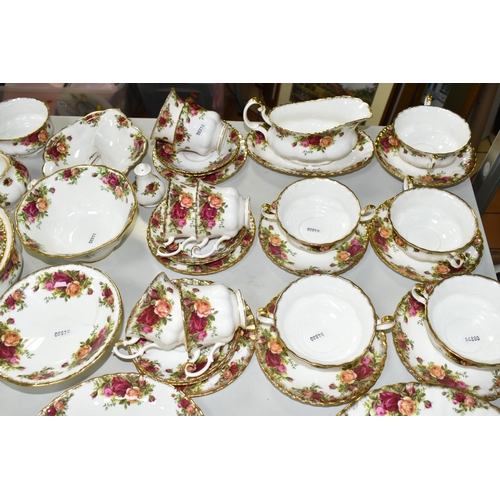 503 - ROYAL ALBERT 'OLD COUNTRY ROSES' TEA AND DINNER WARES, comprising six cups and saucers - one cup cra... 