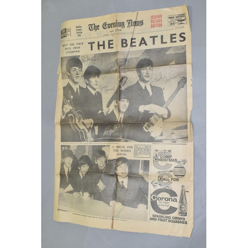 531 - The Evening News and Star Souvenir Picture Edition, December 23 1963 The Beatles (front and back pag... 