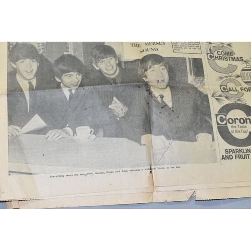 531 - The Evening News and Star Souvenir Picture Edition, December 23 1963 The Beatles (front and back pag... 