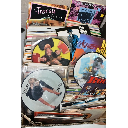 543 - A BOX OF VINYL SINGLES, approximately one hundred and eighty to two hundred records, artists to incl... 