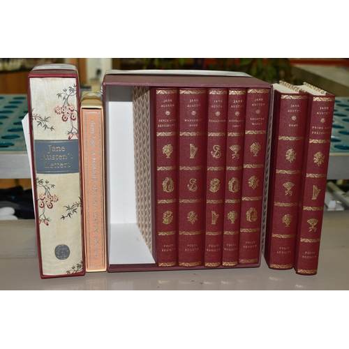 560 - THE FOLIO SOCIETY, Nine Titles relating to Jane Austen, Pride And Prejudice, Sense And Sensibility, ... 