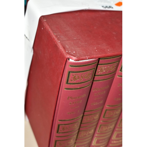 566 - PLUTARCH; Lives, The Dryden Translation in four volumes published by THE FOLIO SOCIETY 2010, The Ris... 