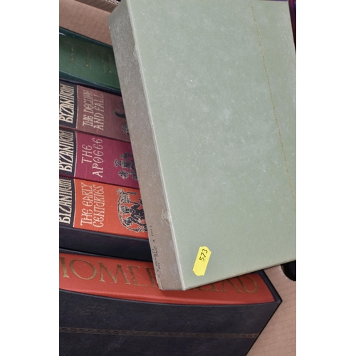 573 - THE FOLIO SOCIETY, Six Titles, including three volumes of Norwich; John Julius, Byzantium, I) The Ea... 