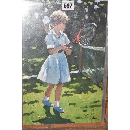 597 - SHERREE VALENTINE DAINES (BRITISH 1959) 'PLAYFUL TIMES I', five limited edition prints on board, dep... 