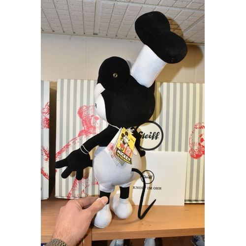 345 - A BOXED LIMITED EDITION STEIFF DISNEY MICKEY MOUSE 'STEAMBOAT WILLIE', with gold coloured ear button... 