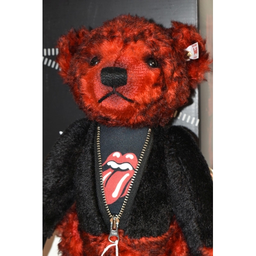 355 - A BOXED STEIFF LIMITED EDITION 'STEIFF ROCKS!' THE ROLLING STONES TEDDY BEAR, with certificate numbe... 