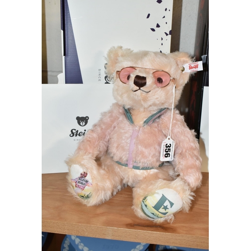 356 - A BOXED STEIFF LIMITED EDITION 'STEIFF ROCKS!' ELTON JOHN TEDDY BEAR, numbered 836/3000, fully joint... 