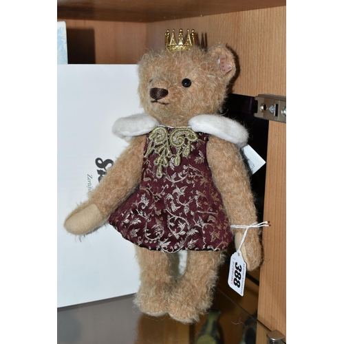 388 - A BOXED LIMITED EDITION STEIFF ANTONIA TEDDY BEAR, with cafe au lait mohair and cotton 'fur', gold c... 