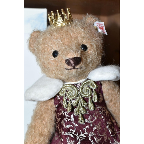 388 - A BOXED LIMITED EDITION STEIFF ANTONIA TEDDY BEAR, with cafe au lait mohair and cotton 'fur', gold c... 