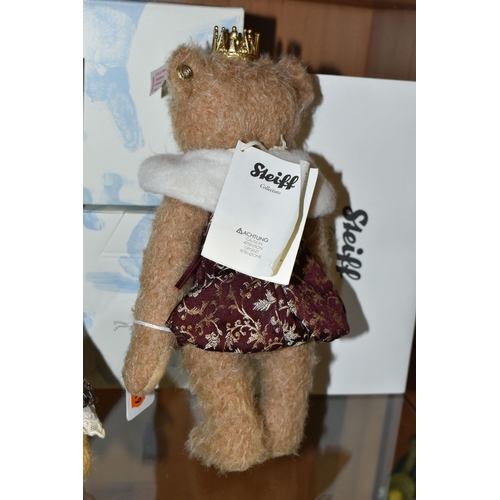 388 - A BOXED LIMITED EDITION STEIFF ANTONIA TEDDY BEAR, with cafe au lait mohair and cotton 'fur', gold c... 