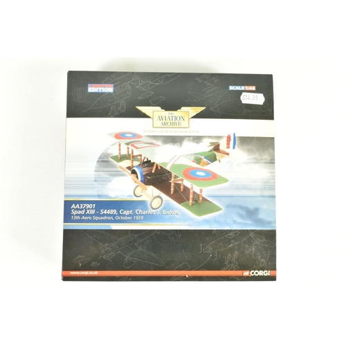 11 - THREE BOXED LIMITED EDITION 1:48 SCALE CORGI AVIATION ARCHIVE DIECAST MODEL AIRCRAFTS, the first is ... 