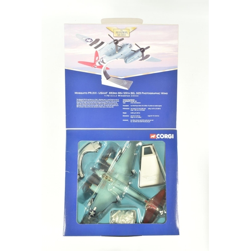 13 - FOUR LIMITED EDITION 1:72 SCALE CORGI AVIATION ARCHIVE DIECAST MODEL AIRCRAFTS, the first is a De Ha... 