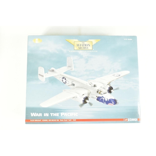 2 - TWO BOXED 1:72 SCALE CORGI AVIATION ARCHIVE MODEL MILITARY AIRCRAFTS, the first a limited edition Wa... 