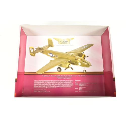 2 - TWO BOXED 1:72 SCALE CORGI AVIATION ARCHIVE MODEL MILITARY AIRCRAFTS, the first a limited edition Wa... 