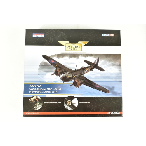 3 - TWO BOXED 1:72 SCALE CORGI AVIATION ARCHIVE MODEL MILITARY AIRCRAFTS, the first a new tooling 2004 V... 