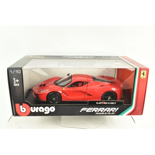 31 - SIX BOXED METAL DIECAST 1:18 SCALE MODEL FERRARIS, to include a Bburago 250 GTO 1962 in red, model n... 