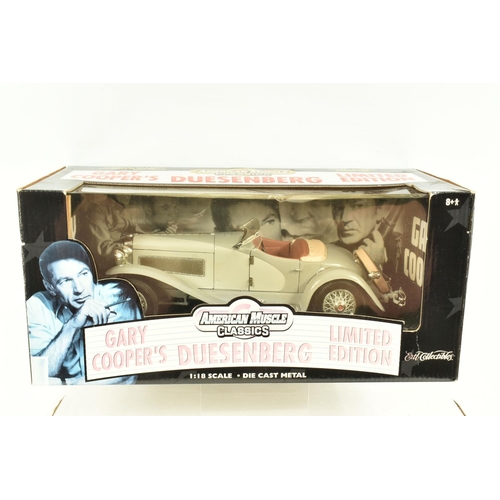 34 - FIVE BOXED METAL DIECAST AMERICAN MODEL CARS, to include a Jada 1:24 scale 1955 Pink Cadillac Fleetw... 