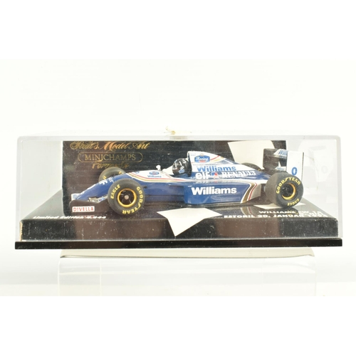 39 - SEVEN MINICHAMP  1.43 SCALE DIECAST MODELS, to includea Williams Renault FW16 Winner British GP July... 