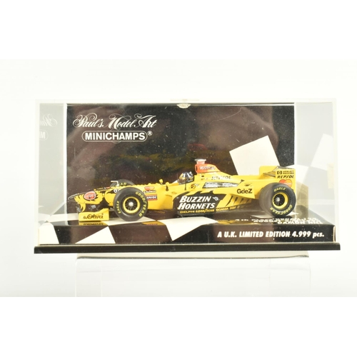 39 - SEVEN MINICHAMP  1.43 SCALE DIECAST MODELS, to includea Williams Renault FW16 Winner British GP July... 