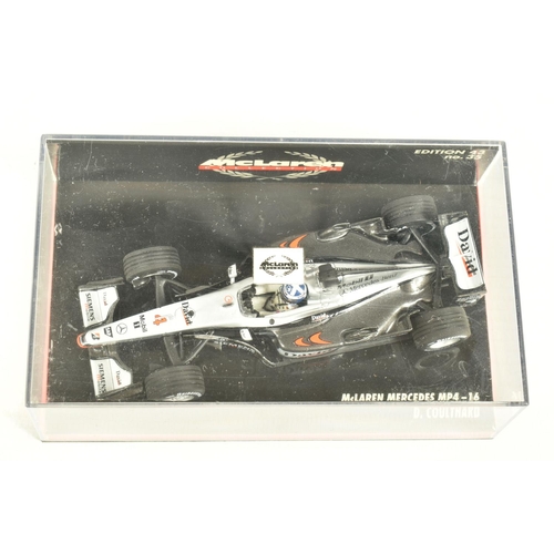 41 - EIGHT MINICHAMP 1.43 SCALE DIECAST MODELS, to include a a Vodafone McLaren Mercedes MP4-27 J Button ... 