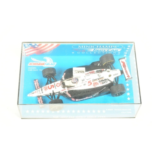 41 - EIGHT MINICHAMP 1.43 SCALE DIECAST MODELS, to include a a Vodafone McLaren Mercedes MP4-27 J Button ... 