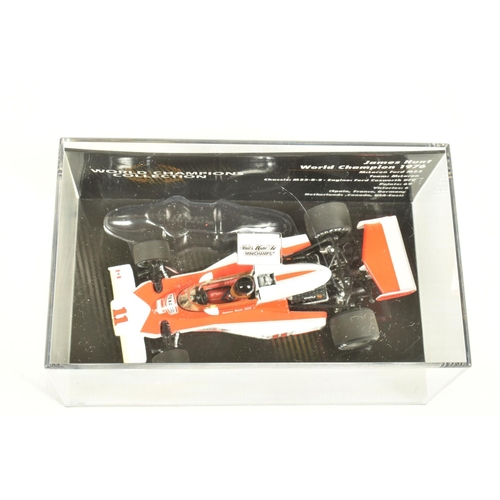 41 - EIGHT MINICHAMP 1.43 SCALE DIECAST MODELS, to include a a Vodafone McLaren Mercedes MP4-27 J Button ... 