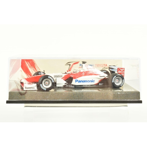 41 - EIGHT MINICHAMP 1.43 SCALE DIECAST MODELS, to include a a Vodafone McLaren Mercedes MP4-27 J Button ... 