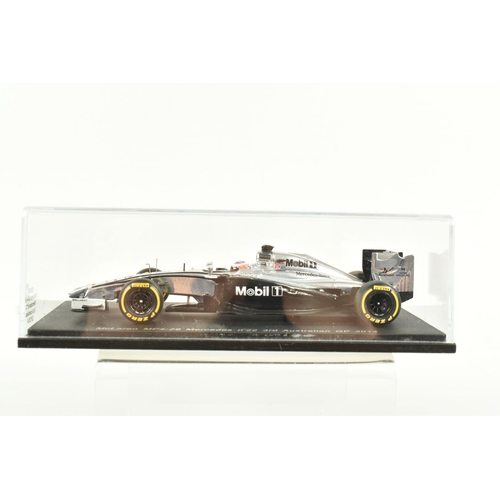 44 - SIX SPARK MODEL 1.43 SCALE DIECAST MODELS, to include a Vodafone McLaren Mercedes MP4-27 Australian ... 