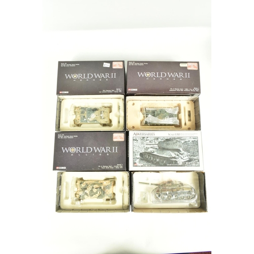 49 - EIGHT BOXED CORGI 1:50 SCALE SERIES 1  WORLD WAR II COLLECTIONS, to include an Adversaries  Panther ... 