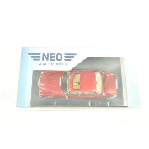 51 - THREE BOXED NEO 1:43 SCALE RESIN MODEL CARS, to include a Daimler XJ Mark III Double Six Vandenplas ... 