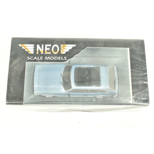 51 - THREE BOXED NEO 1:43 SCALE RESIN MODEL CARS, to include a Daimler XJ Mark III Double Six Vandenplas ... 