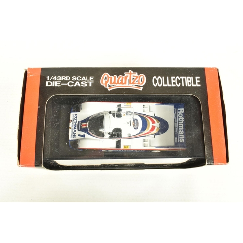 52 - SEVEN BOXED 1:43 SCALE METAL DIECAST MODEL RACE CARS, to include a Brumm Porsche 917 Porsche Salzbur... 