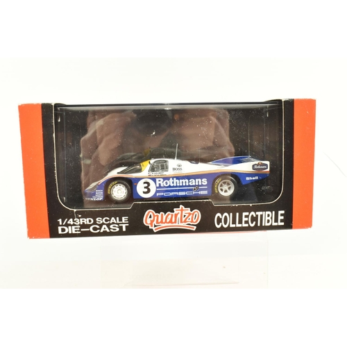 52 - SEVEN BOXED 1:43 SCALE METAL DIECAST MODEL RACE CARS, to include a Brumm Porsche 917 Porsche Salzbur... 