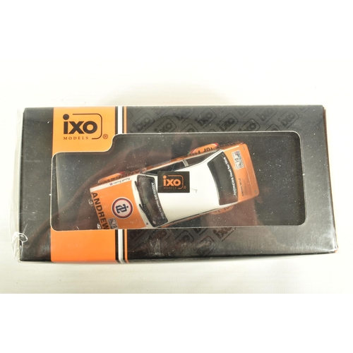 54 - SIX BOXED 1:43 SCALE DIECAST MODEL RACE CARS, to include an IXO MG Metro 6R4, model no. RAC116, an I... 