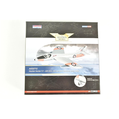 7 - FOUR BOXED 1:72 SCALE CORGI AVIATION MODEL MILITARY AIRCRAFTS, the first a limited edition Military ... 