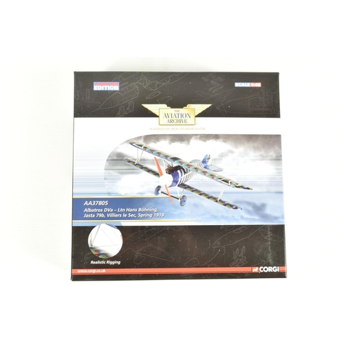 9 - THREE BOXED LIMITED EDITION 1:48 SCALE CORGI AVIATION ARCHIVE DIECAST MODEL AIRCRAFTS, the first is ... 