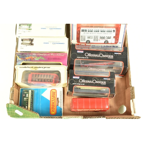 102 - A QUANTITY OF BOXED AND UNBOXED DIECAST LORRY, TRUCK, BUS AND TRAM MODELS, to include boxed limited ... 