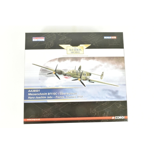 56 - TWO LIMITED EDITION CORGI AVIATION ARCHIVE AIRCRAFT DETAILED DIECAST MODELS, to include a 1:72 scale... 