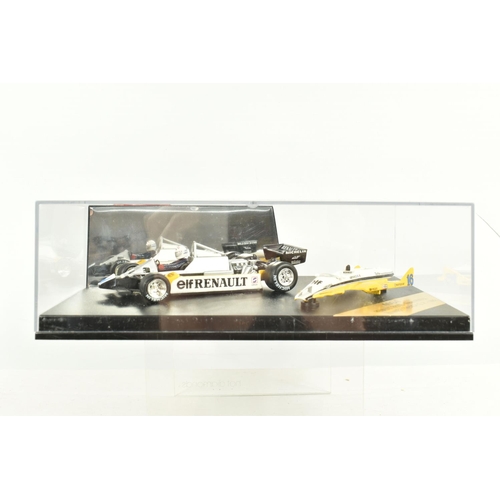 60 - FIVE BOXED DIECAST METAL RACING CARS, to include a PMA Minichamps 1:43 scale Williams F1 FW24 BMW no... 