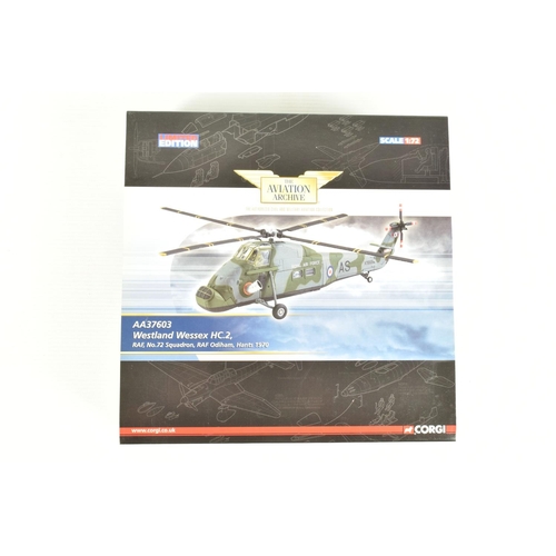 63 - FOUR BOXED 1:72 SCALE LIMITED EDITION CORGI AVIATION ARCHIVE DIECAST MODEL MILITARY AIRCRAFT, to inc... 