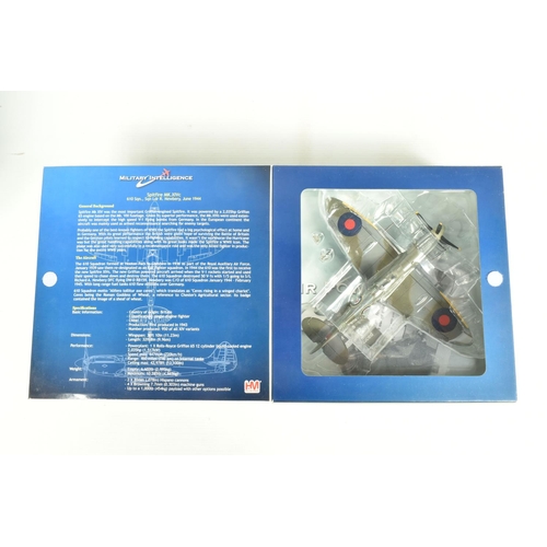 65 - FOUR BOXED 1:48 SCALE HOBBYMASTER AIR POWER SERIES DIECAST MODEL SPITFIRE AIRCRAFTS , to include a L... 